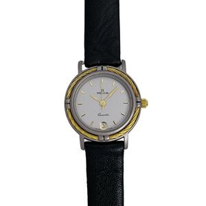 Milus Swiss Made Ladies Vintage 1980's Quartz Braided Gold Bezel 23mm